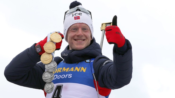 MŚ w biathlonie: Johannes Boe zdeklasował rywali w biegu na 15 km