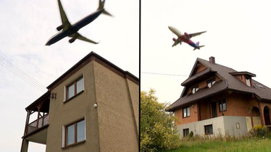 Lądujące samoloty niszczą dachy! Lotnisko umywa ręce