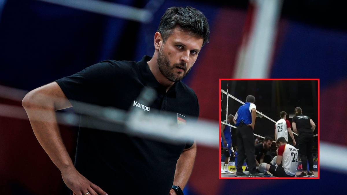 Unsuccessful opening for volleyball players Michal Winiarski.  To make matters worse, what happened… (Video)