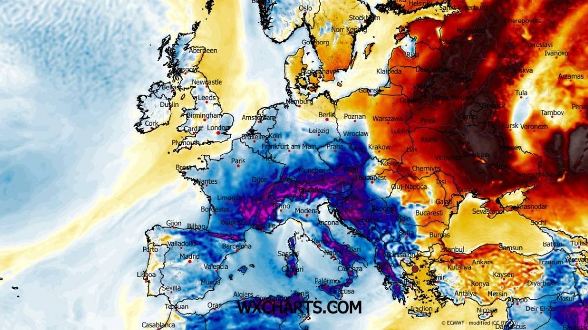 W piątek na południowym zachodzie zaznaczy się wyraźna ujemna anomalia temperatury
