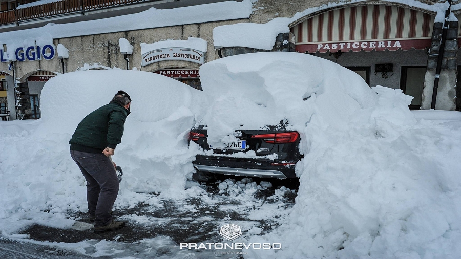 Fot. Pratonevoso / Facebook / Severe Weather Europe.