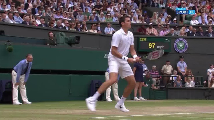Wimbledon: Raonic... minął się z piłką. Magiczna rotacja Federera? (WIDEO)