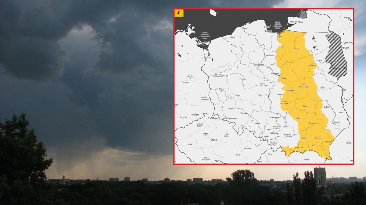 Gwałtowne załamanie pogody. IMGW ostrzega przed burzami z gradem