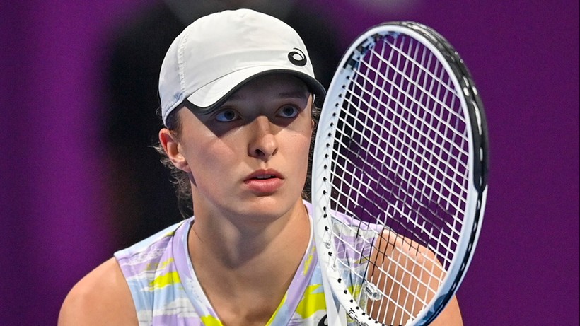 WTA w Dausze: Iga Świątek z przesłaniem wsparcia dla Ukrainy