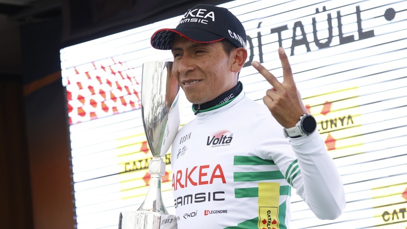 Dookoła Katalonii: Joao Almeida najszybszy na 4. etapie, Nairo Quintana liderem