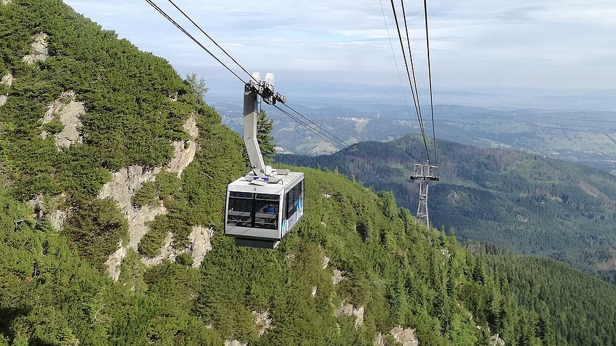 Kolejka linowa na Kasprowy Wierch w Tatrach. Fot. Max Pixel.
