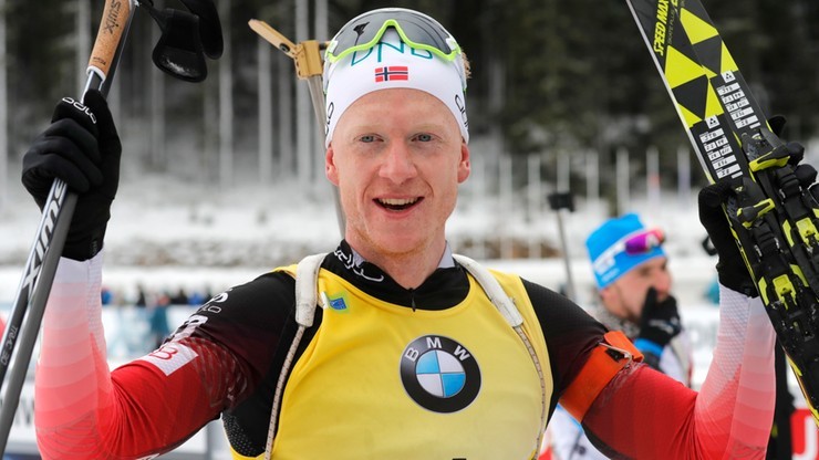 PŚ w biathlonie: Drugie z rzędu zwycięstwo Boe, Polak daleko w stawce