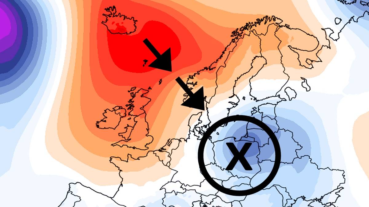 Wyż przyniesie poprawę pogody. Fot. climatereanalyzer.org