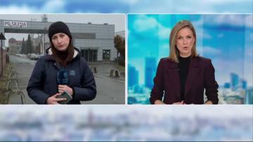 Dwa obrazy podzielone na p&oacute;ł. Po lewej stronie kobieta w ciemnej kurtce i czapce trzyma mikrofon przed budynkiem z napisem "PG SILESIA". Po prawej stronie kobieta w marynarce siedzi za stołem na tle miasta.