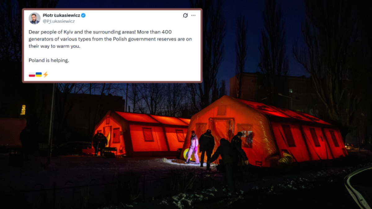 "Polska stała się liderem pomocy". Do Kijowa jadą generatory z polskich rezerw