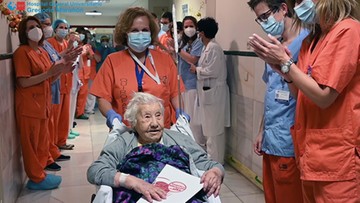 104-latka pokonała Covid-19. Personel medyczny nagrodził ją oklaskami