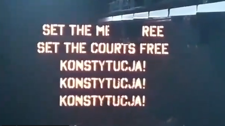 "Konstytucja", "wolne sądy" i Kaczyński jako "neofaszysta". Koncerty Rogera Watersa w Polsce