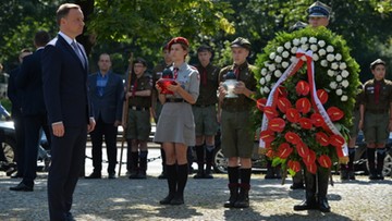 Prezydent złożył wieniec przed Pomnikiem Ofiar Rzezi Woli