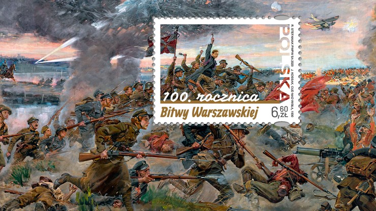 Bitwa Warszawska na znaczkach pocztowych