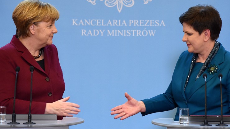 Berlin-Warszawa wspólna sprawa. Rosyjskie media o antymoskiewskiej retoryce podczas wizyty Merkel