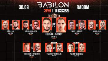 Babilon MMA 39: Ceremonia ważenia. Transmisja TV i stream online