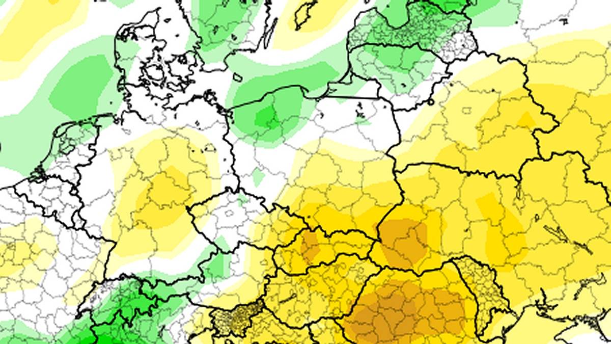 W sierpniu zacznie się nasilać susza. Fot. tropicaltidbits.com