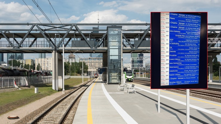 Warszawa: Duże opóźnienia pociągów. Przyczyną tragiczny wypadek