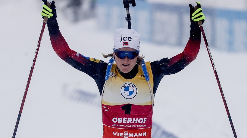 PŚ w biathlonie: 13. miejsce Moniki Hojnisz-Staręgi w Oberhofie. Marte Olsbu Roeiseland znów najlepsza