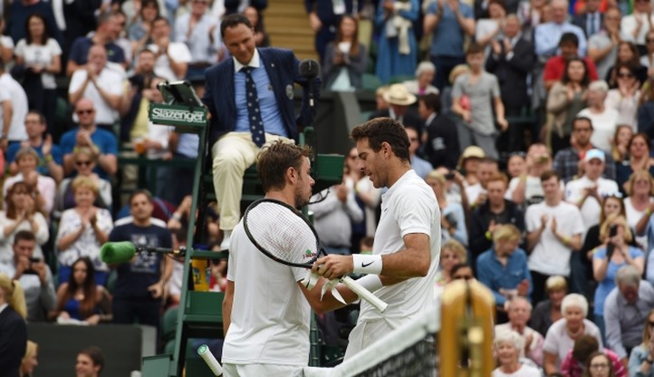 Wimbledon: Del Potro wyeliminował Wawrinkę w 2. rundzie
