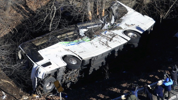 Wypadek autokaru w Japonii. 14 ofiar