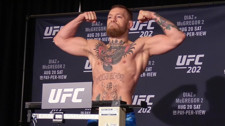 UFC 202: McGregor minimalnie lżejszy od Diaza (WIDEO)