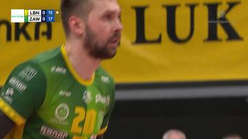 Bloki w meczu Bogdanka LUK Lublin - Aluron CMC Warta Zawiercie