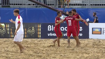 Beach soccer: Polska uległa Portugalii po heroicznym boju