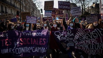 "Strajk feministyczny" w Dniu Kobiet. Uczestnicy potępiali nierówności