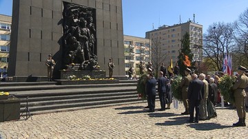 Główne uroczystości w 76. rocznicę powstania w getcie warszawskim. Nie żyje już żaden powstaniec