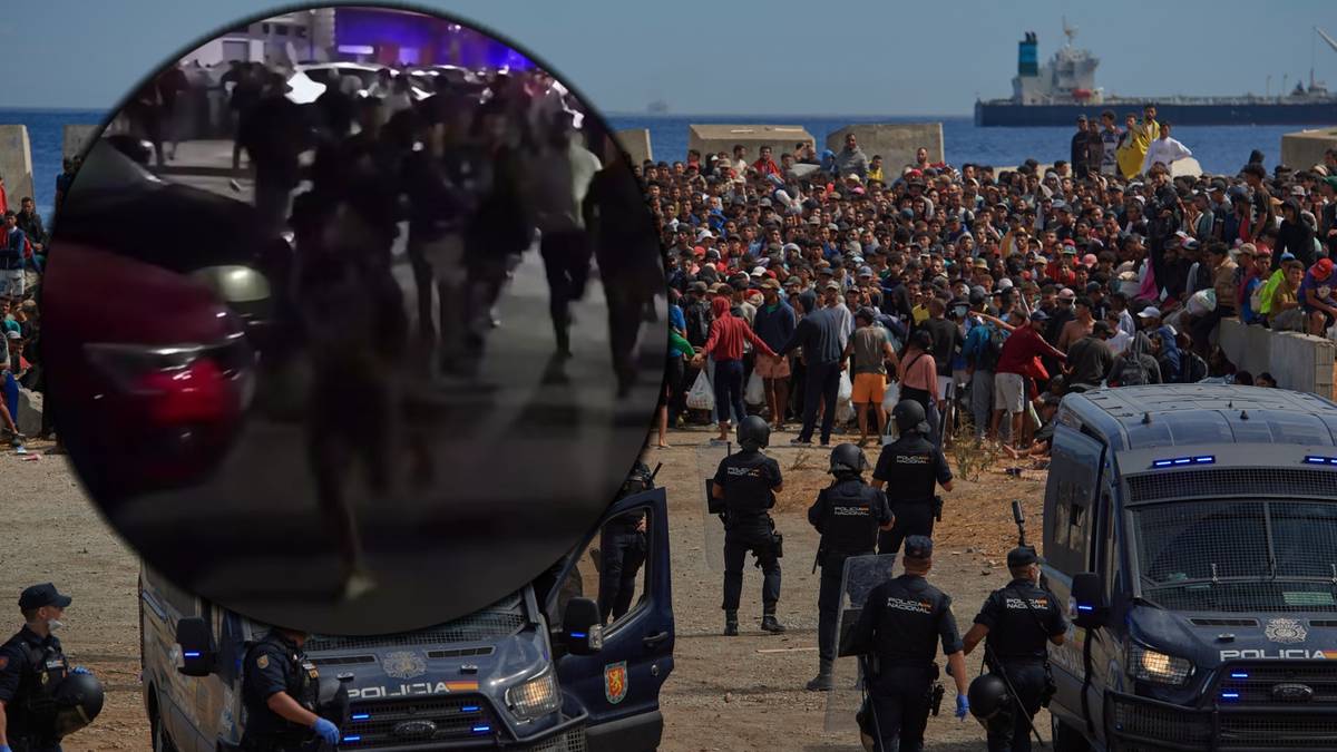 Wielka operacja służb w Ceucie. Chaos wśród migrantów, użyto gumowych kul