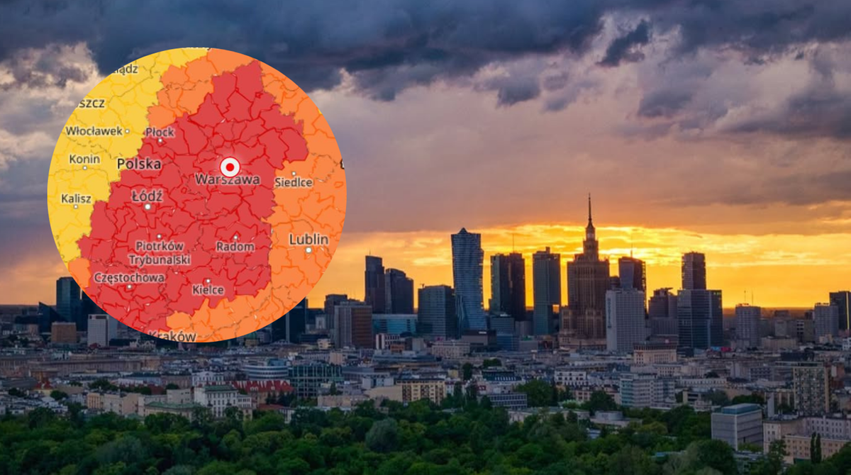 Gwałtowne burze nad Polskę. Warszawa przygotowuje się na rekordowe opady