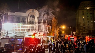 Atak demonstrantów na saudyjską ambasadę w Teheranie