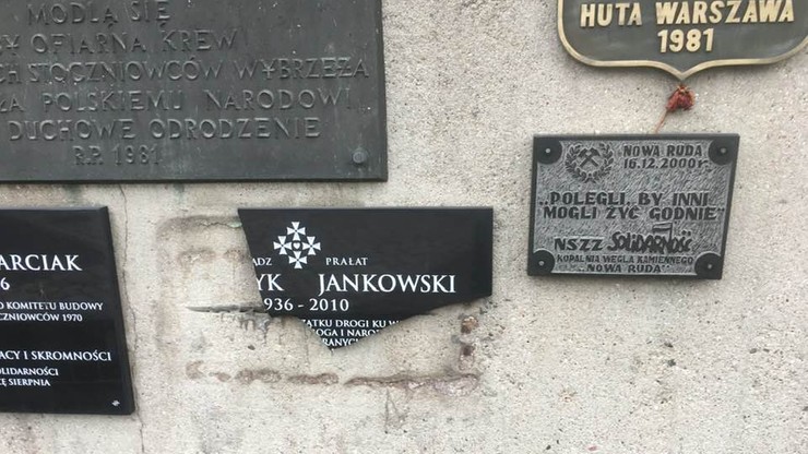 W Gdańsku zniszczono tablicę poświęconą ks. Jankowskiemu