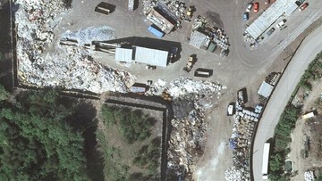 Pożar w zakładzie recyklingu odpadów w Siemianowicach Śląskich