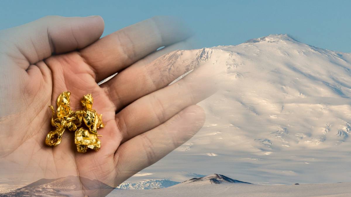 Wulkan Mount Erebus wyrzuca 80 gramów czystego złota dziennie