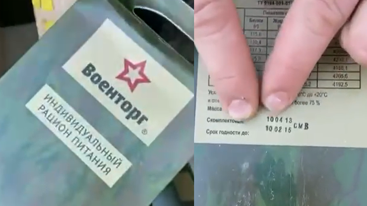 Wojna w Ukrainie. Rosyjscy żołnierze dostają przeterminowane o 7 lat racje żywnościowe