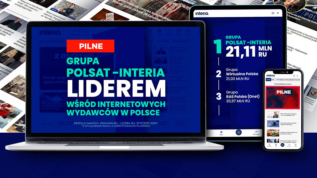 Grupa Polsat-Interia pierwsza w polskim internecie. Historyczna zmiana