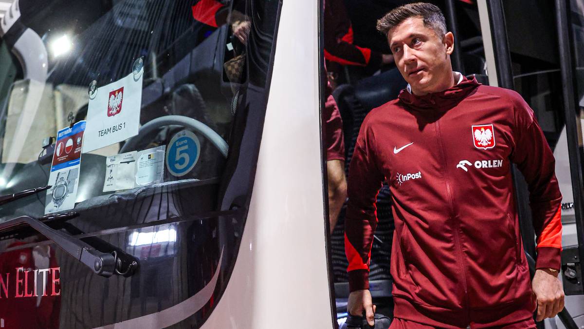 Robert Lewandowski w dresie reprezentacji Polski