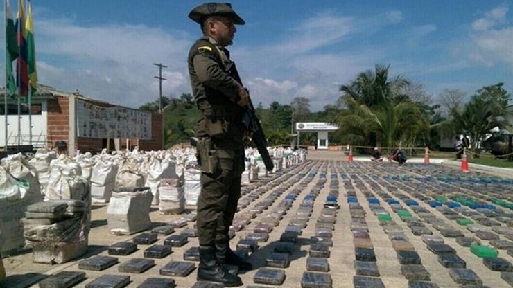 Kolumbia: skonfiskowano rekordowe 8 ton kokainy