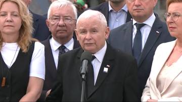 Gorąco na miesięcznicy smoleńskiej. Kaczyński: Mamy tutaj zbiór śmieci