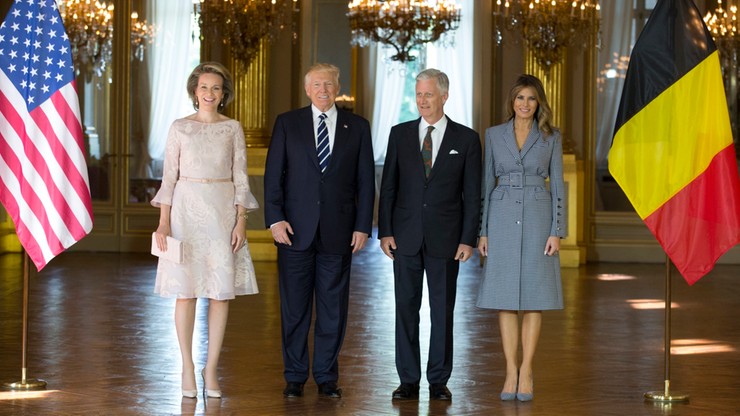 Sklep z torebkami i kolacja z królową - atrakcje dla żon przywódców NATO