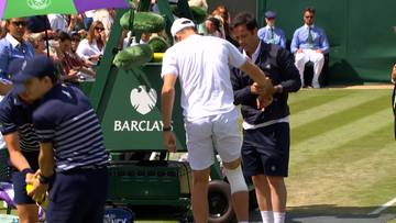 Kontuzja Huberta Hurkacza na Wimbledonie. Co się stało Hurkaczowi? Kontuzja Hurkacza wideo