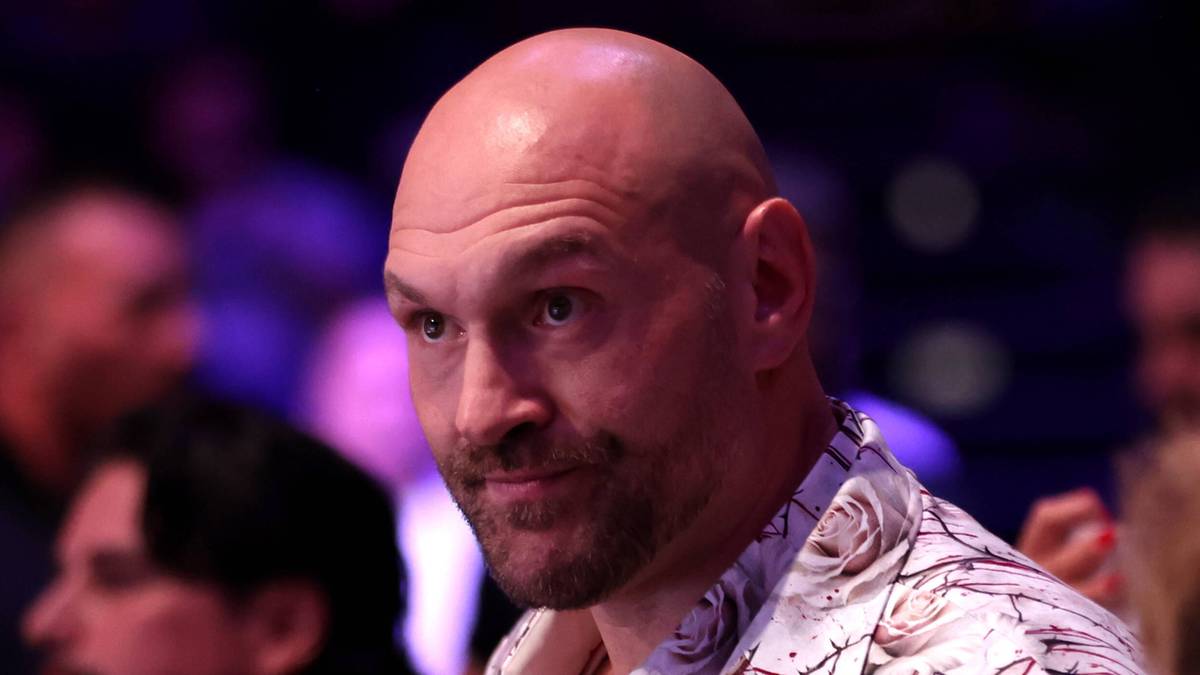 Tyson Fury, bokser wagi ciężkiej, z bliska.