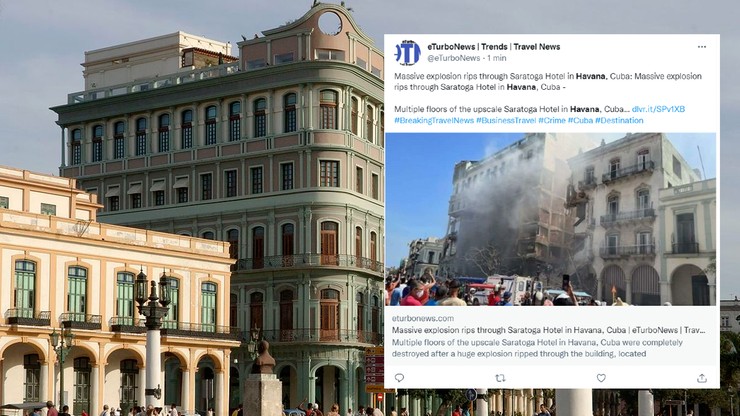 Kuba. Eksplozja w hotelu w Hawanie. Co najmniej osiem osób nie żyje