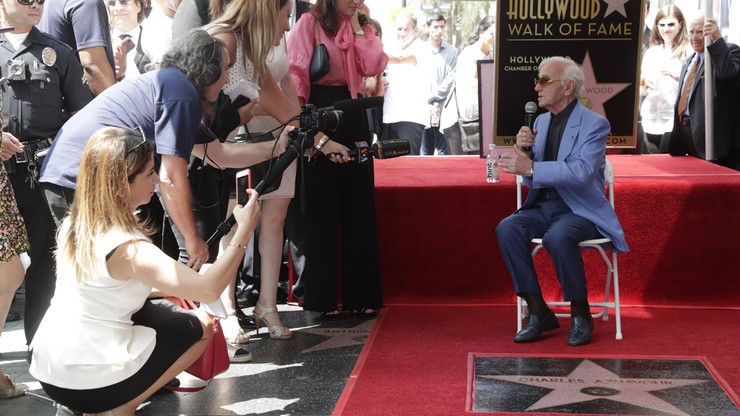 Aznavour w hollywoodzkiej Alei Sław