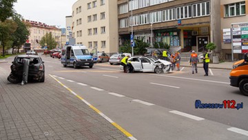 Pijany policjant spowodował kolizję obok siedziby... Straży Miejskiej i uciekł