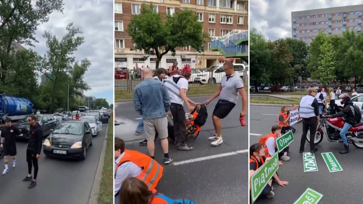 Niecodzienne sceny w Warszawie. Kierowcy użyli gazu i gaśnicy