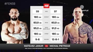 Mateusz Janur - Michał Pietrzak. Skrót walki