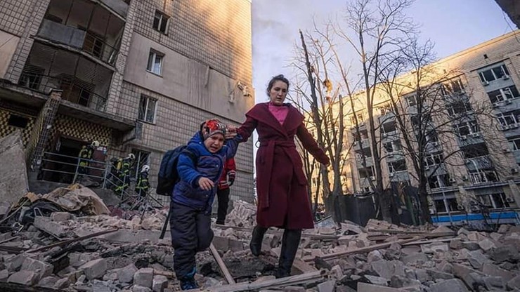 Kijów. Na miasto spadły rosyjskie pociski. Co najmniej dwie osoby nie żyją